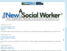 Tablet Screenshot of blog.socialworker.com